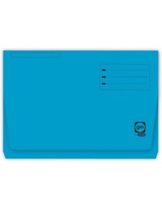 PAQ 25 SUBCARPETAS Fº BOLSA Y SOLAPA 320G AZUL